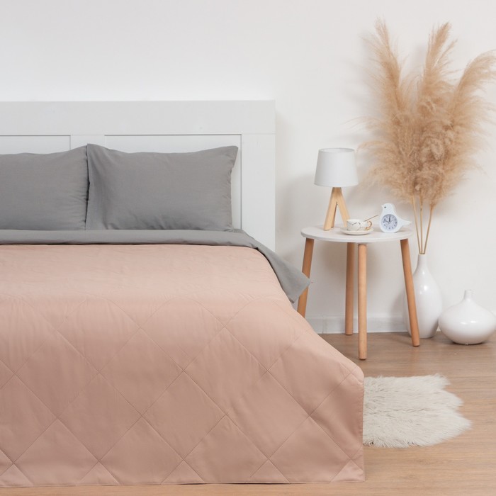 

Покрывало LoveLife 2 сп 180х210±5 см, цвет коричневый, микрофайбер, 100% п/э
