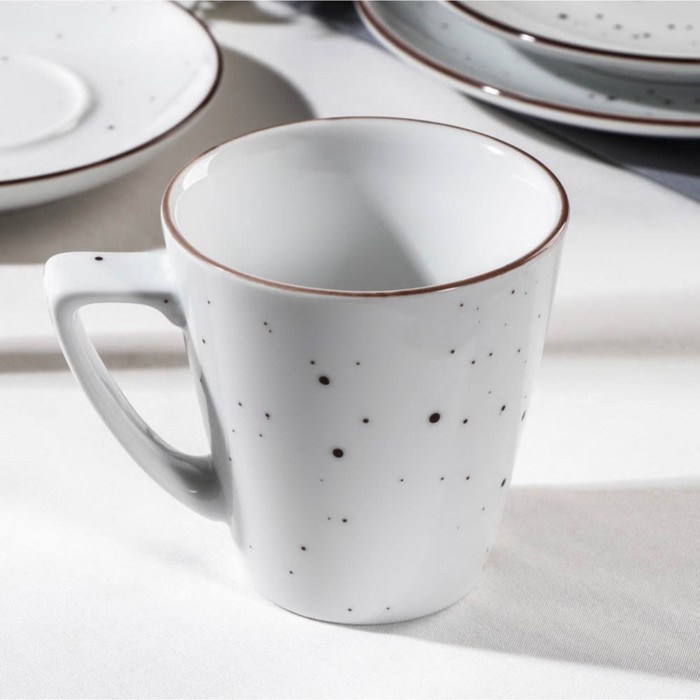 

Кружка фарфоровая DOTS white, 270 мл