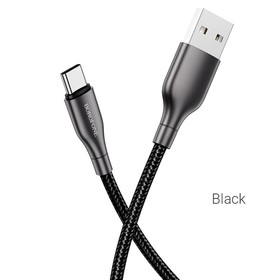 

Кабель Borofone BX45, Type-C - USB, 3 А, 1 м, нейлоновая оплётка, чёрный