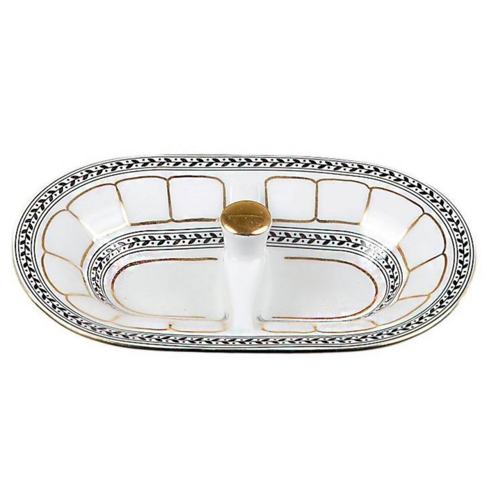 Солонка двойная, Berni, декор «Дипломат» тарелка десертная 19 см berni декор дипломат