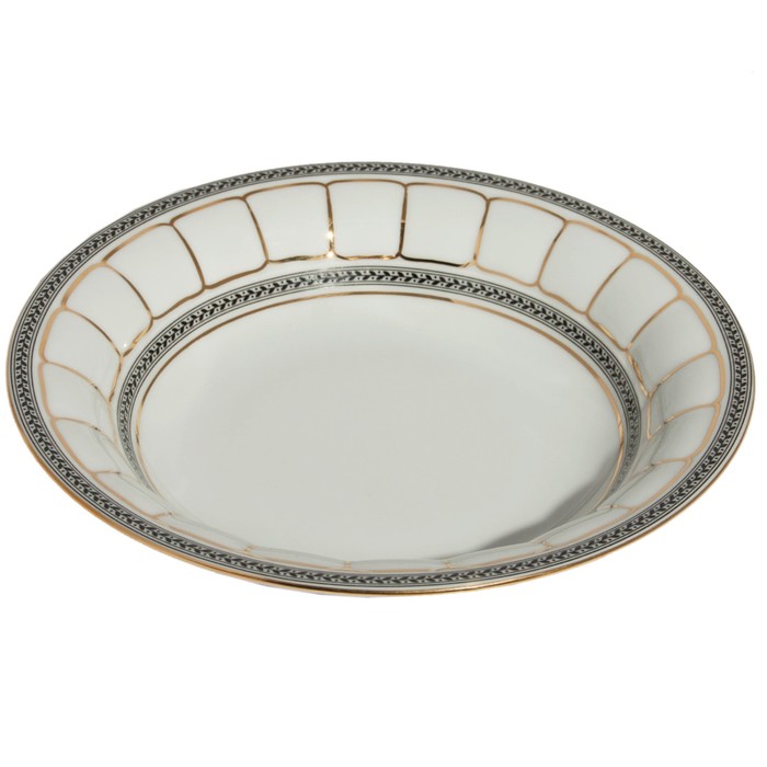 Тарелка глубокая 22 см, Berni, декор «Дипломат» тарелка десертная 19 см berni декор дипломат
