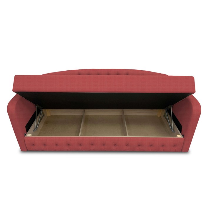 фото Диван-кровать с каретной стяжкой «гарвард 2», велюр shaggy, цвет mauve