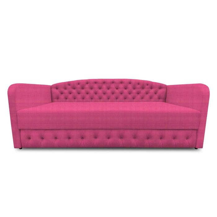 Диван-кровать с каретной стяжкой «Гарвард 2», велюр shaggy, цвет magneta диван кровать с каретной стяжкой гарвард 2 велюр shaggy цвет java
