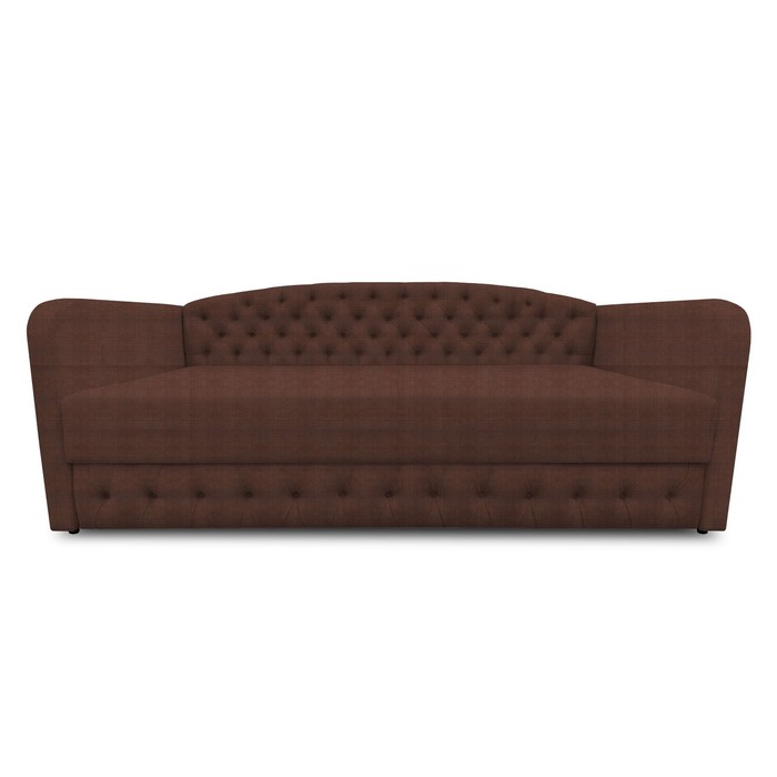 Диван-кровать с каретной стяжкой «Гарвард 2», велюр shaggy, цвет chocolate диван кровать с каретной стяжкой гарвард 2 велюр shaggy цвет java