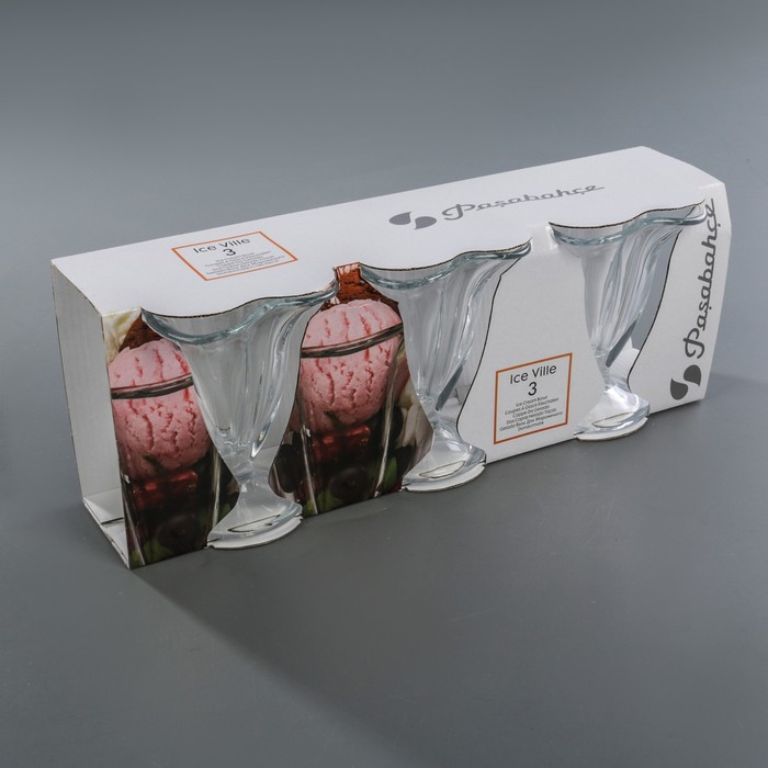 Набор креманок 250 мл "Айсвил", 11,6 см, 3 шт