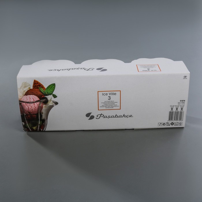 Набор креманок 250 мл "Айсвил", 11,6 см, 3 шт