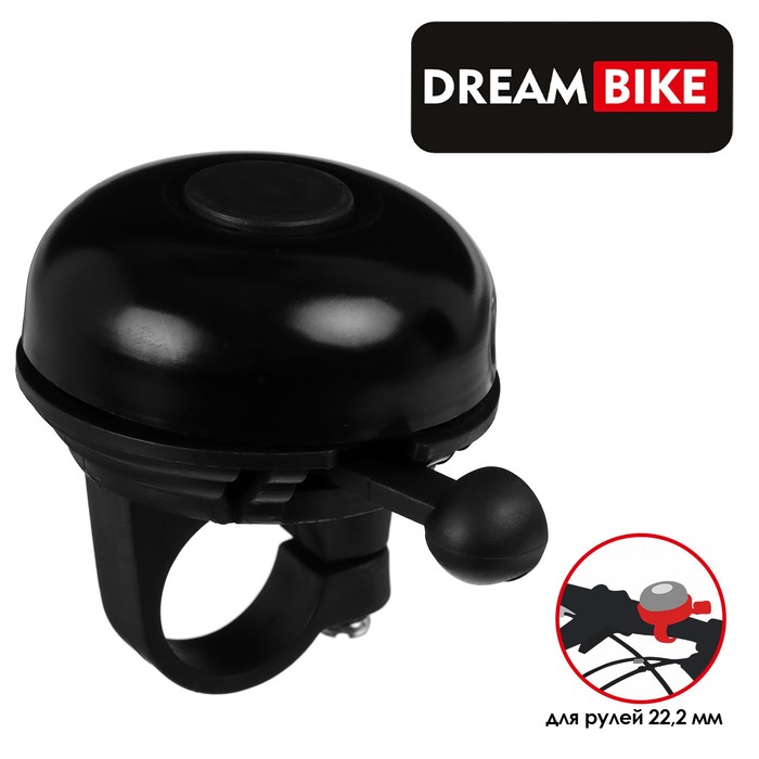 фото Звонок dream bike, механический, цвет чёрный