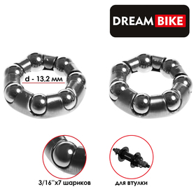 Подшипник каретки Dream Bike 3/16"х7 шариков, d-29 мм, комплект 2 шт