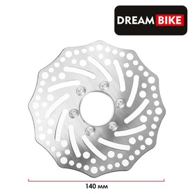 Тормозной диск Dream Bike, 140 мм, c адаптером