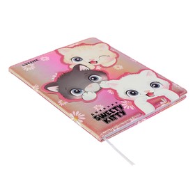 

Дневник универсальный для 1-11 класса Sweet Cats, твёрдая обложка, искусственная кожа, с поролоном, ляссе, 80 г/м2