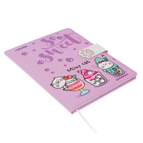 

Дневник универсальный для 1-11 класса Milky Cat, твёрдая обложка, искусственная кожа, ляссе, 80 г/м2