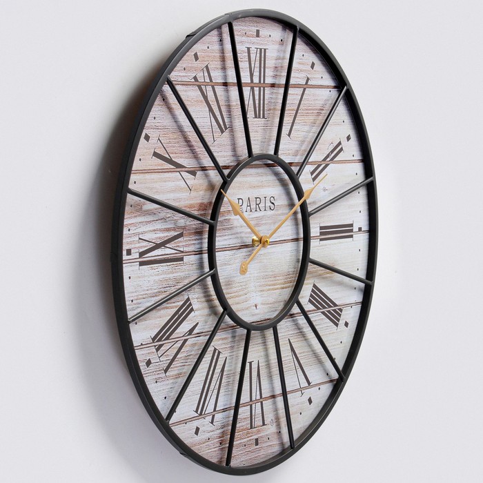 фото Часы настенные, серия: лофт, "бесар", плавный ход, d=60 см