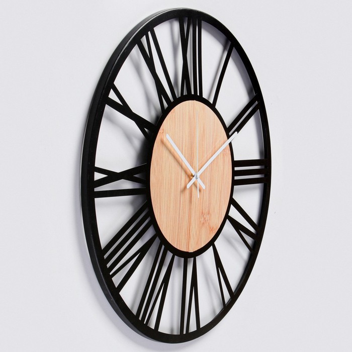 фото Часы настенные, серия: лофт, "ламфи", плавный ход, d-60 см