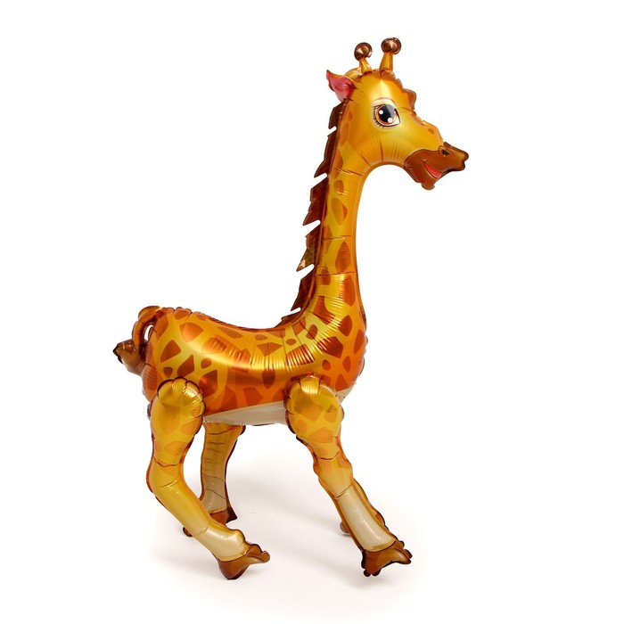 Шар фольгированный 40 «Жираф» ходячее животное гелиевый шар жираф собака динозавр фольгированный шар сафари джунгли день рождения детская игрушка