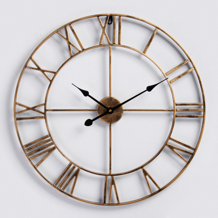 Часы настенные, серия: Лофт, Талан, дискретный ход, d-60 см