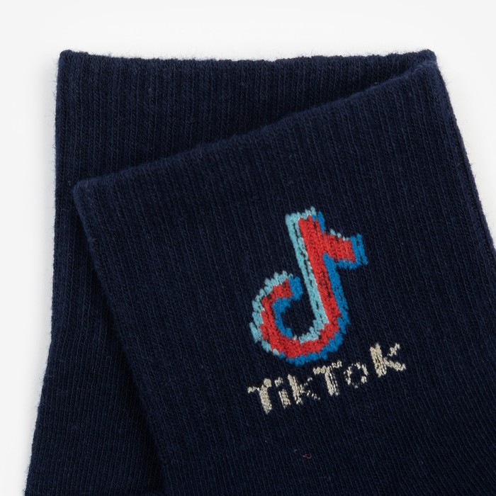 

Носки детские TikTok, цвет тёмно-синий, размер 20 (8-10 лет)
