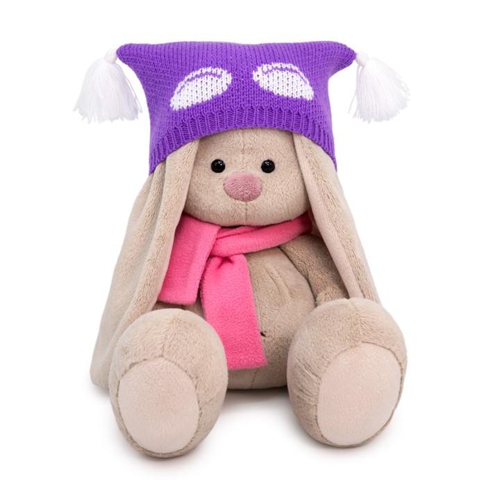 фото Мягкая игрушка «зайка ми в шапке и шарфе», 23 см