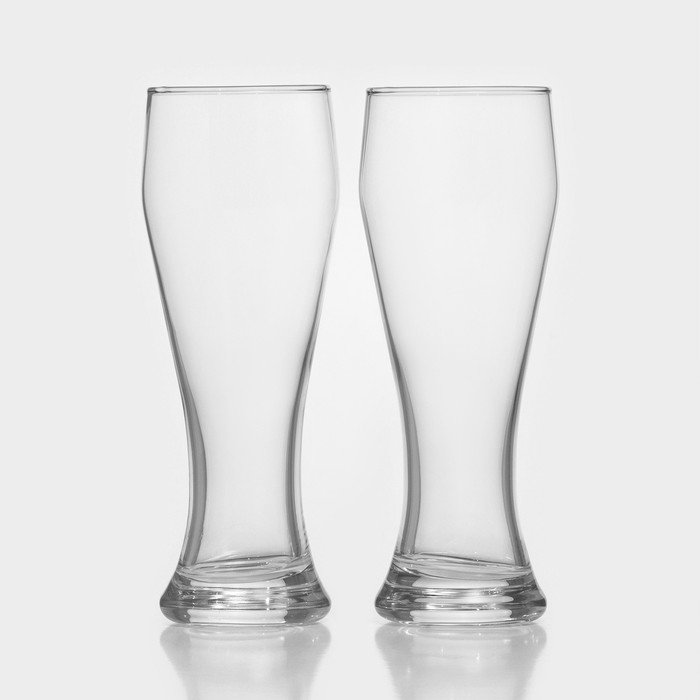 Набор стеклянных стаканов для пива Pub, 415 мл, 2 шт набор стеклянных кружек для кофе pub 215 мл 2 шт