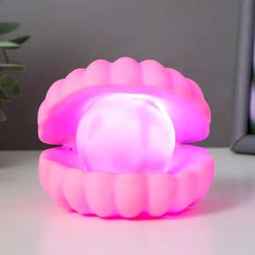 

Ночник "Ракушка с жемчужиной" LED батарейки 3хLR фосфорный 10x9xx9,5 см