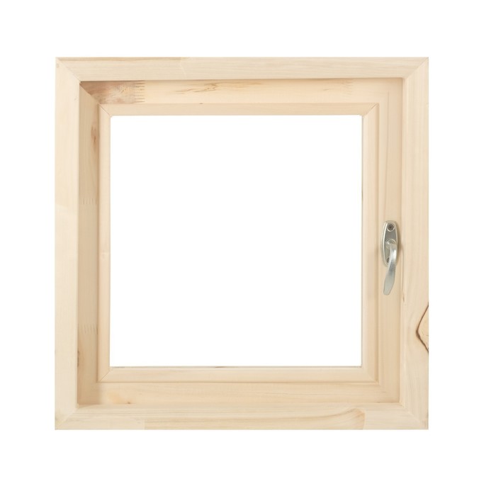 Окно, 50×50см, двойное стекло ЛИПА, наружное открывание
