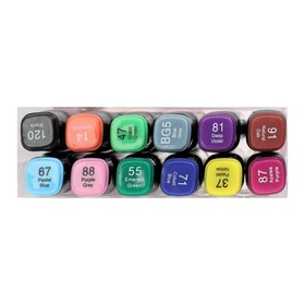 

Набор маркеров худож Mazari LINDO BLACK,12цв., Main colors (2ст:кистев1.0/клинов6.2)