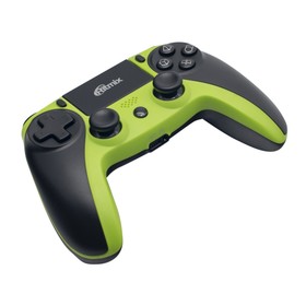 

Геймпад RITMIX GP-062BTH Black-Green, бесроводной, для PC, BT, чёрный