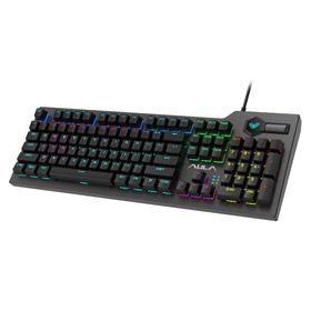 

Клавиатура AULA F2063, игровая, проводная, механическая, 106 клавиш, USB, подсветка, черная 908530