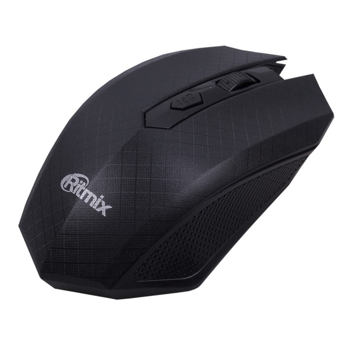 Мышь RITMIX RMW-600 Black, беспроводная, оптическая, 1600 dpi, USB, чёрная