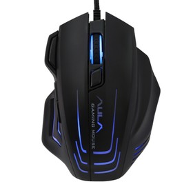 

Мышь AULA S18, игровая, проводная, подсветка, 6400 dpi, USB, чёрная