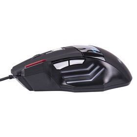 

Мышь RITMIX ROM-345 Black, игровая, проводная, 2400 dpi, USB, чёрная