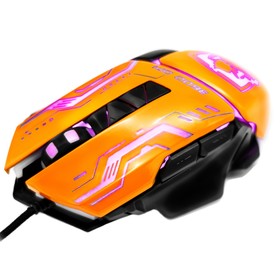 Мышь RITMIX ROM-363 Orange, игровая, проводная, 3200 dpi, USB, оранжевая Ош