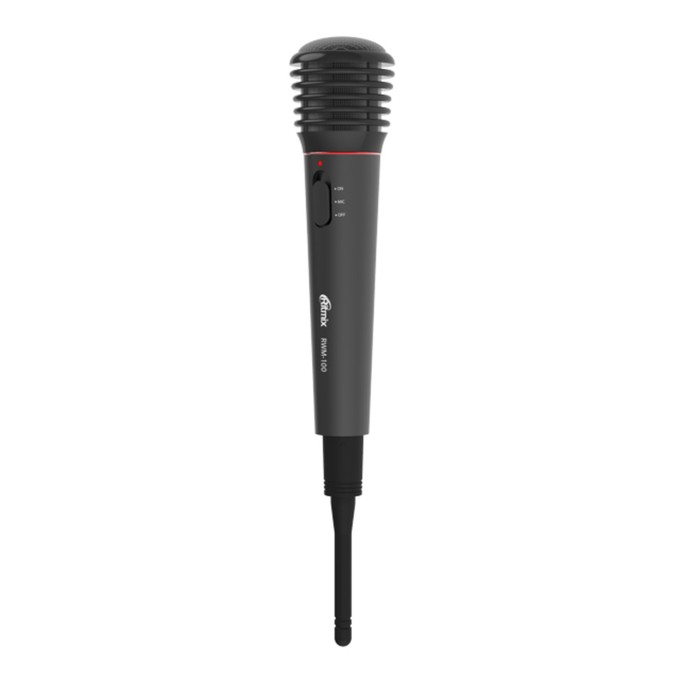 Микрофон RITMIX RWM-100 black, 100–10000 Гц, штекер 6.3 мм, чёрный