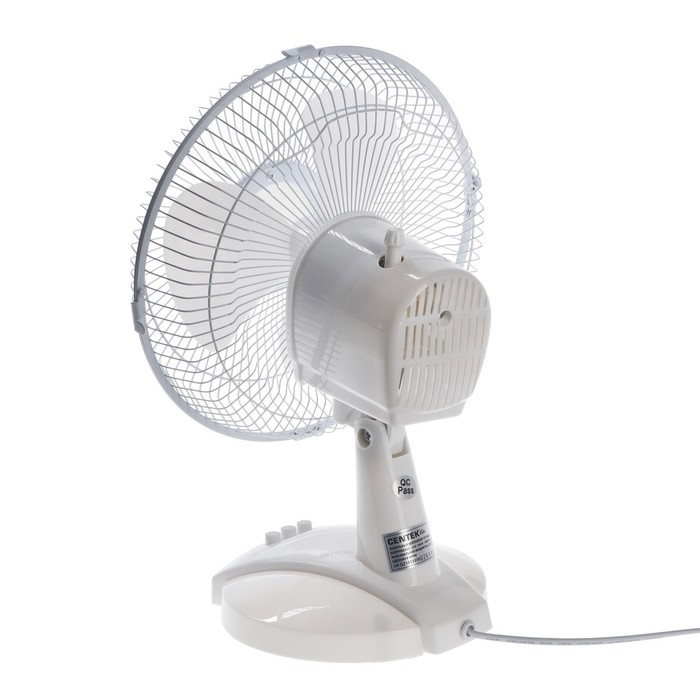 

Вентилятор Centek CT-5006 White, настольный, 25 Вт, 27 см, 2 скорости, белый