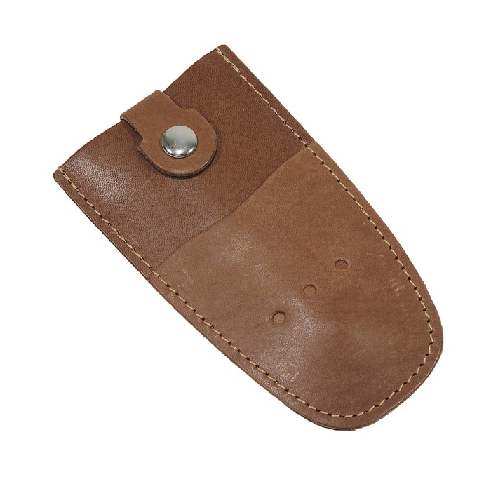 Ключница на кнопке, длина 11,5 см, цвет коричневый