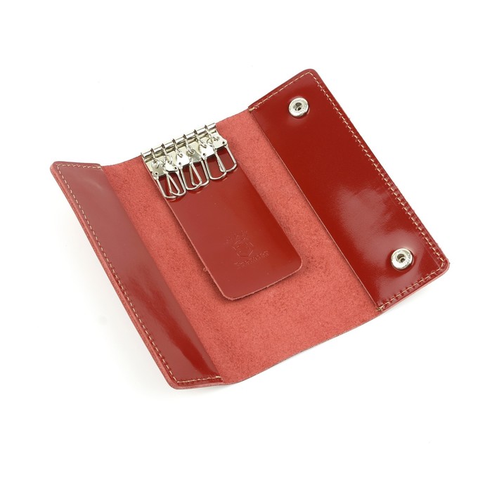 

Ключница на кнопке, длина 15 см, цвет красный