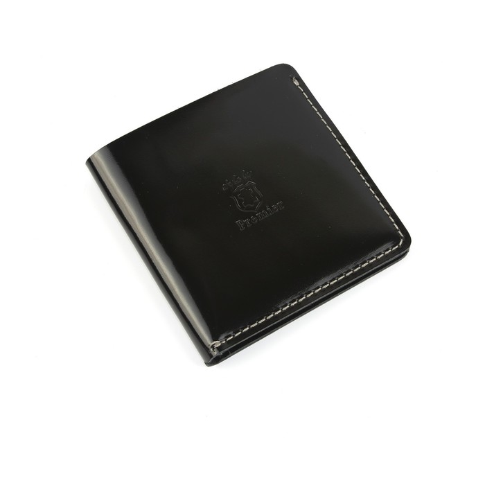 

M-955 Портмоне на кнопке, отдел для карт(2)/купюр, цвет черный 9,5х9,5х1см