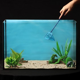 Сачок аквариумный 7,5 см, синий Ош