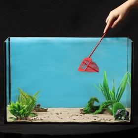 Сачок аквариумный 7,5 см, красный Ош