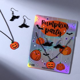 

Набор серьги и подвеска "Pumpkin party" 11 Х 14 см