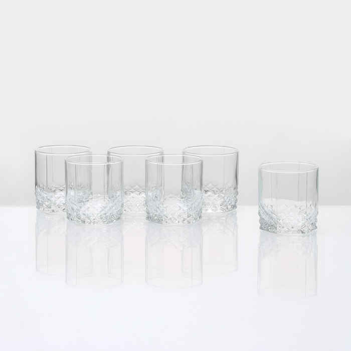Набор стеклянных стаканов для сока Valse 250 мл, 6 шт набор стаканов для сока фламинго стеклянный 250 мл 6 шт