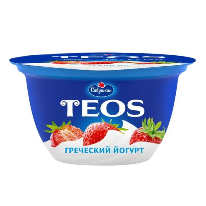 

Йогурт Греческий TEOS клубника 2% ст 140г ст