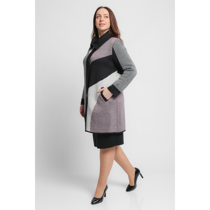 

Кардиган женский, размер 52, цвет кофейный