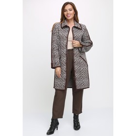 

Кардиган женский, размер 56, цвет кофейный