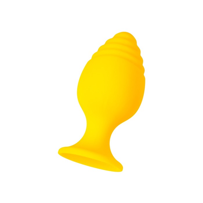 Анальная втулка ToDo by Toyfa Riffle, силикон, 6 см, цвет желтый