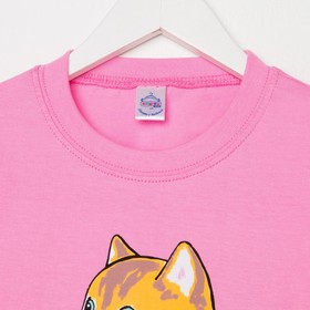 

Футболка для девочки, цвет розовый, рост 116 см