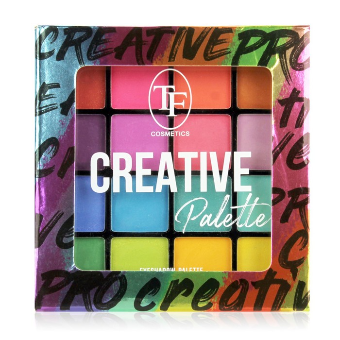 

Тени для век TF Creative Palette, тон 01, цветная, 16 оттенков, 12 г