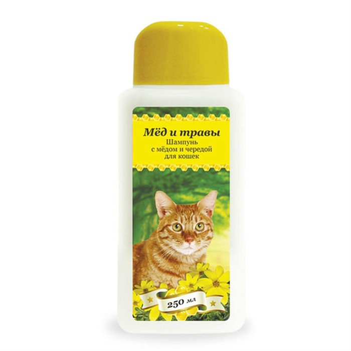 фото Шампунь pchelodar professional "мед и травы" для кошек с медом и чередой, 250 мл пчелодар