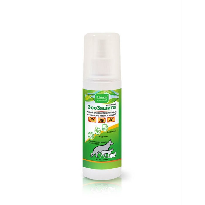 Спрей Pchelodar Professional Зоозащита  для животных от клещей/комаров/мошек, 150мл