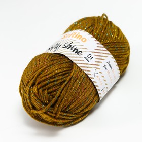 

Пряжа 70% акрил, 30% шёлк "Softy Shine" 50 гр 85 м цвет 23 тёмно-оливковый