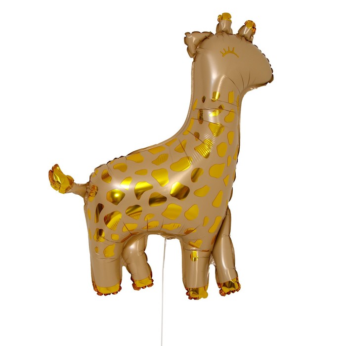 Шар фольгированный 24 «Жираф» ходячее животное гелиевый шар жираф собака динозавр фольгированный шар сафари джунгли день рождения детская игрушка